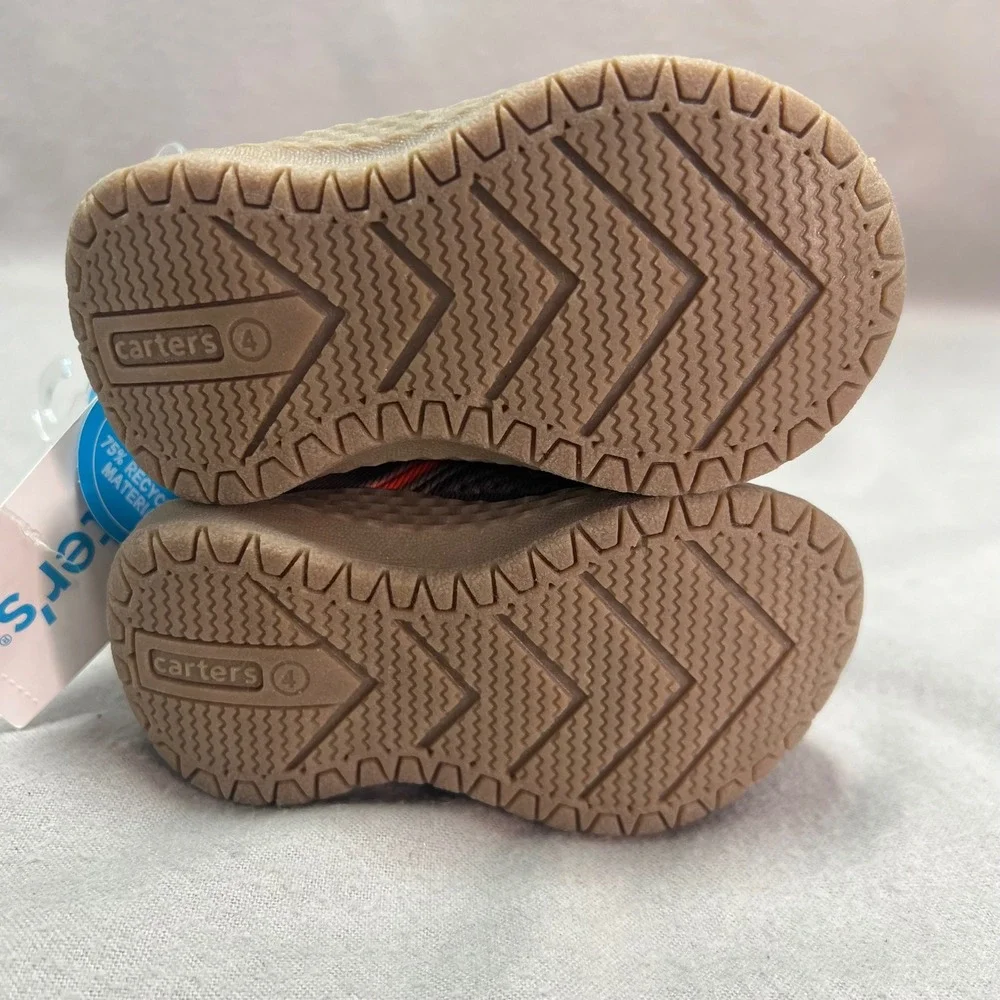 Carter's Mercury Toddler Sneakers Gray Orange Recycled Materials Athletic Size 4